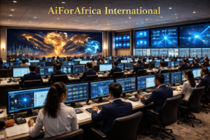 Global Operations Center (Back-Office Operations), AiForAfrica International. Transformation requires execution.Our global operations center coordinates programs, partnerships, training deployments, and technical support across multiple countries — ensuring that every initiative moves from vision to measurable impact on the ground.