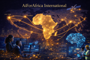 Global AI Network / Technology Flow to Africa, AiForAfrica International. A new digital corridor is emerging — where global intelligence meets African potential.AiForAfrica International connects the world’s knowledge systems, research ecosystems, and AI infrastructure directly into African economies, enabling nations to leapfrog generations of technological delay and enter the age of intelligent prosperity.