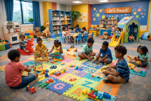 Children’s AI Discovery & Play Area. AiForAfrica International Flagship AI Hub. Inspiring the Next Generation EarlyA safe, creative environment introducing children to problem-solving, logic, and technology—planting the seeds for lifelong confidence in innovation and learning.